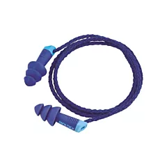 Moldex Alphas™ Metal Detectable Reusable Earplugs, Corded, 27 NRR dB, One-Size, CSA Class AL, Bulk - Polybag (6436)