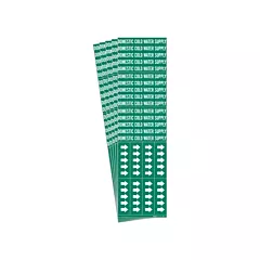 Brady Marqueurs de tuyau «Domestic Cold Water Supply», 0