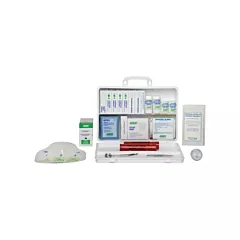 Safecross Trousse de premiers soins de base, CSA Z1220-17 type 2 environnement à risque faible, Moyen (26-50 travailleurs), Boîte en plastique, Unitisé, Classe 1 (51625)