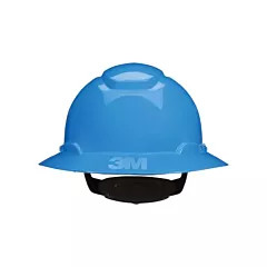 3M Casque de sécurité à bordure complète SecureFit(MC) H-800, Rochet, Bleu, Non ventilé, CSA type 1/ANSI type I, CSA classe E/CSA classe G/ANSI classe E/ANSI classe G (H-803SFR-UV)