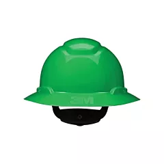 3M Casque de sécurité à bordure complète SecureFit(MC) H-800, Rochet, Vert, Non ventilé, CSA type 1/ANSI type I, CSA classe E/CSA classe G/ANSI classe E/ANSI classe G (H-804SFR-UV)