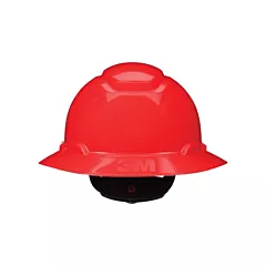3M Casque de sécurité à bordure complète SecureFit(MC) H-800, Rochet, Rouge, Non ventilé, CSA type 1/ANSI type I, CSA classe E/CSA classe G/ANSI classe E/ANSI classe G (H-805SFR-UV)