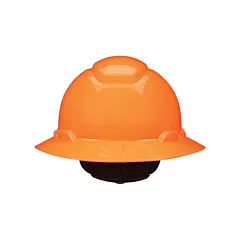 3M Casque de sécurité à bordure complète SecureFit(MC) H-800, Rochet, Orange haute visibilité, Non ventilé, CSA type 1/ANSI type I, CSA classe E/CSA classe G/ANSI classe E/ANSI classe G (H-807SFR-UV)