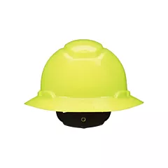 3M Casque de sécurité à bordure complète SecureFit(MC) H-800, Rochet, Jaune haute visibilité, Non ventilé, CSA type 1/ANSI type I, CSA classe E/CSA classe G/ANSI classe E/ANSI classe G (H-809SFR-UV)