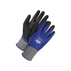 Bob Dale Gloves Deny™ Cut-Resistant Gloves, Small/7, 13 Gauge, HPPE, ASTM ANSI Level A3/EN 388 Level C, Nitrile (99-1-9660-7)