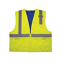 Ergodyne Chill-Its 6668 Safety Cooling Vest, High Visibility Lime-Yellow, 2X-Large (12716)