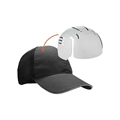 Ergodyne Skullerz 8946 Standard Baseball Cap with Bump Cap Insert, None, Black (23402)