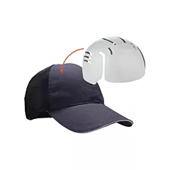 Ergodyne Skullerz 8946 Standard Baseball Cap with Bump Cap Insert, None, Navy Blue (23403)