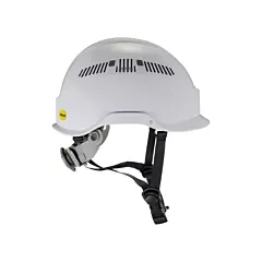 Ergodyne Skullerz 8975-MIPS Safety Helmet with Mips® Technology, Ratchet, White, Vented, ANSI Type I/CSA Type 1, CSA Class C/ANSI Class C (60256)