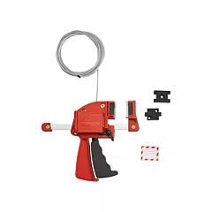 Brady Red Clamping Cable Lockout, 8' (170481)