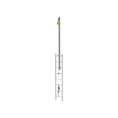 MSA Latchways® Vertical Ladder Lifeline with SRL Ladder Extension Post Kit