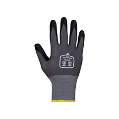 Superior Glove Works Ltd. Gants anti-abrasion Dexterity(MD), Grand/9, 15 Calibre, Nylon/Coton, Mousse de nitrile, Paume trempée - Paquet de 12 paire(s) (S15NAPN-9)