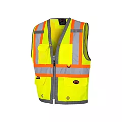 Pioneer Veste d’arpenteur au dos en maille avec fermeture à glissière