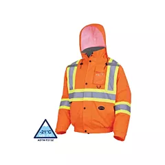 Pioneer Veste aviateur de sécurité imperméable et matelassée pour l’hiver