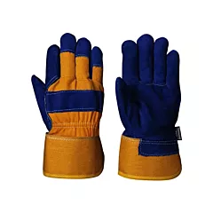 Pioneer Blue Insulated Fitter's Gloves, One Size, Boa, Split Cowhide, Elastic, Rubberized (V5081200-O/S)