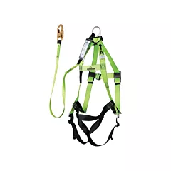 Peakworks Contractor Series Safety Harness with Shock Absorbing Lanyard, Harness/Lanyard Combo (V8252446)