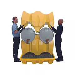 Ultratech Ultra-Drum Rack 4-Drum Containment System with Drain, 53