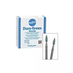 Shofu Dura-Green Polishing Stones FG FL2  12/pkg (VMSHFU-0104)