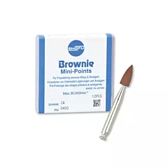 Shofu Brownie Polishers Mini-Point CA 12/box (VMSHFU-0403)