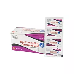 Efcom Limited Tampons de premiers soins au bacitracin et zinc, Onguent, Antibiotique, Non médical (FAZINC09)