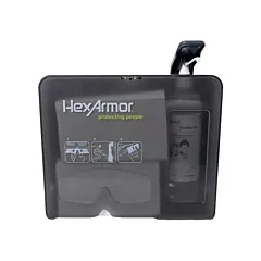 Hexarmor Wall Mounted Eyewear Cleaning Station, 11.8