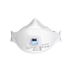 3M Respirateur à particules Aura(MC) 9211+, NIOSH, Standard, Rabattable, Avec, N95 (9211+)
