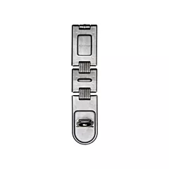 Master Lock Double-Hinged Security Hasp, 1 Max. No. of Padlocks, Silver (722DPFHC)