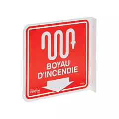 Zenith Safety Products Enseigne à projection sur 90° « Boyau d'Incendie », 8