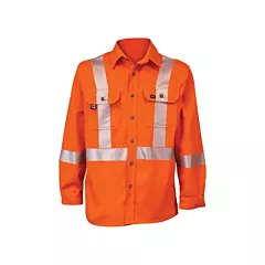 IFR Workwear Ultrasoft® Flame Resistant Deluxe Segmented Striped Work Shirt