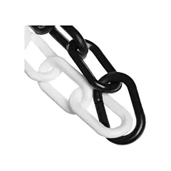 Mr. Chain Plastic Safety Chain, Black/White (50020-100)