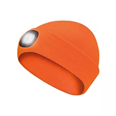 Pioneer Knit Toque with LED Headlight, Acrylic, Fleece, High Visibility Orange, One Size (V4020950-O/S)