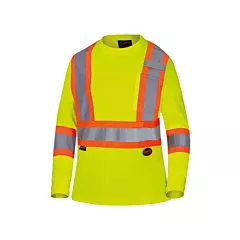 Pioneer Women's Bird's-Eye Long-Sleeved Safety Shirt