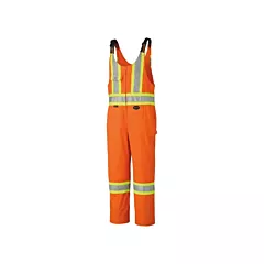Pioneer Tall High-Visibility Safety Overalls with Leg Zippers