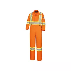 Pioneer Combinaison ignifuge et résistant aux arcs électriques Flame-Gard(MD), 58 Taille, Orange haute visibilité, 9,1 cal/cm², ASTM F1506, 2 Arc électrique EPI catégorie niveau (V252005T-58)