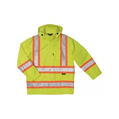 Tough Duck Manteau de sécurité imperméable en tissu indéchirable Ripstop