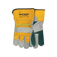 Watson Gloves Mad Dog Fitter's Gloves, One Size, Unlined, Split Cowhide, Safety/Elastic (C281G)