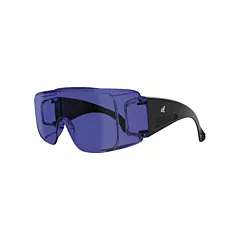 Edge Safety Eyewear Ossa Safety Glasses, CSA Z94.3/ANSI Z87+/MCEPS GL-PD 10-12, Blue, Anti-Scratch (XF41HB-L)