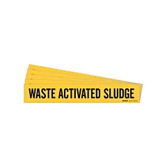 Brady Marqueur de tuyau «Waste Activated Sludge»