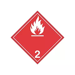 Incom Top Tape & Label Flammable Gases TDG Placard