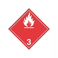 Incom Top Tape & Label Flammable Liquids TDG Placard