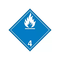 Incom Top Tape & Label Water Reactive Substances TDG Placard