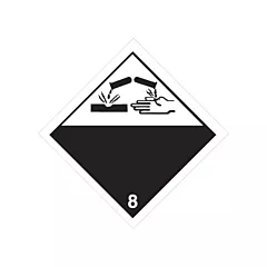 Incom Top Tape & Label Corrosive Materials TDG Placard