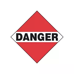 Incom Top Tape & Label Danger Mixed Load TDG Placard