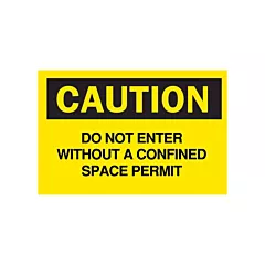 Accuform Signs Enseigne « Confined Space Permit »