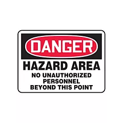 Accuform Signs Enseigne « Hazard Area »