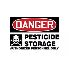 Accuform Signs Enseigne « Pesticide Storage », 10