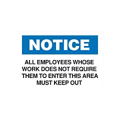 Accuform Signs Restricted Access Sign, 7