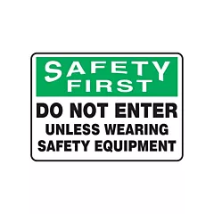 Accuform Signs Enseigne « Wearing Safety Equipment »