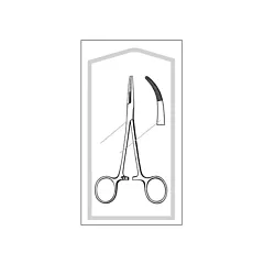Sterile Kelly Hemostatic Forceps, Curved 5.5