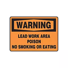 Accuform Signs Enseigne « Lead Work Area »